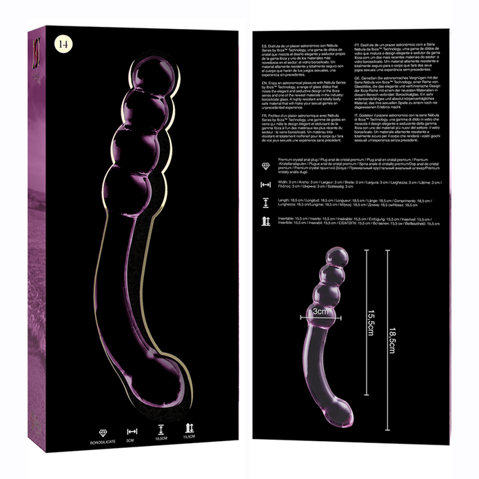 NEBULA SERIES BY IBIZA - Dildo, 18,5 cm, Ø 3 cm
