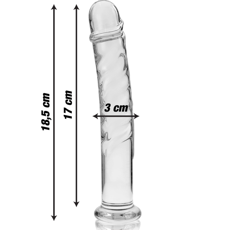 NEBULA SERIES BY IBIZA - Kirkas Dildo, 18,5 cm Ø 3 cm