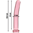 NEBULA SERIES BY IBIZA - MODELL 17 DILDO BOROSILIKATGLAS ROSA 18.5 CM -Ø- 3 CM
