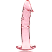 NEBULA SERIES BY IBIZA - MODELL 19 DILDO BOROSILIKATGLAS ROSA 18,5 CM -O- 4 CM