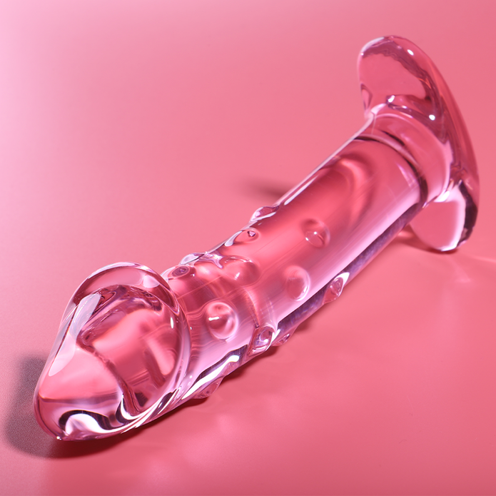 NEBULA SERIES BY IBIZA - MODELL 19 DILDO BOROSILIKATGLAS ROSA 18,5 CM -O- 4 CM