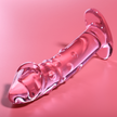 NEBULA SERIES BY IBIZA - MODELL 19 DILDO BOROSILIKATGLAS ROSA 18,5 CM -O- 4 CM