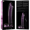 NEBULA SERIES BY IBIZA - MODEL 23 DILDO BOROSILICATE GLASS PINK 21.5 CM -O- 4 CM
