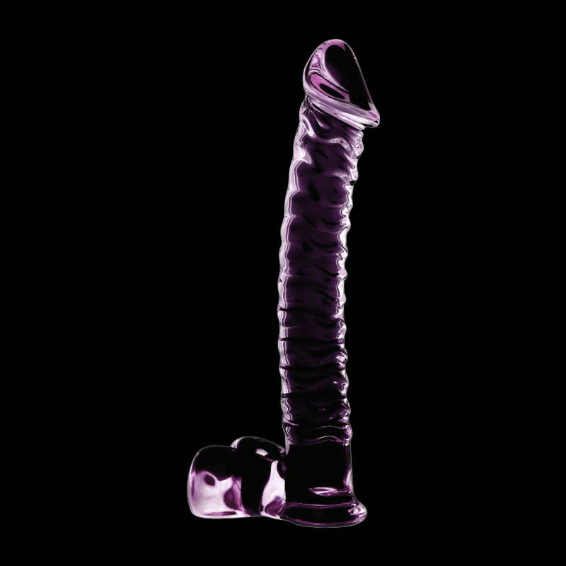 NEBULA SERIES BY IBIZA - MODEL 23 DILDO BOROSILICATE GLASS PINK 21.5 CM -O- 4 CM
