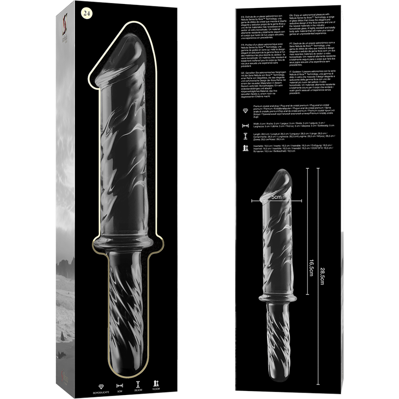 NEBULA SERIES BY IBIZA -Kirkas Dildo, 28,5 cm – Ø 5 cm