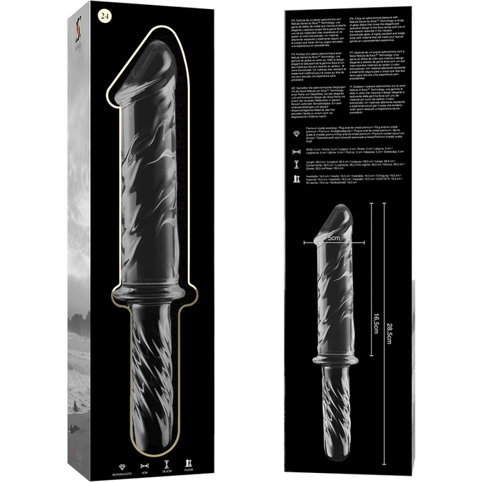 NEBULA SERIES BY IBIZA -Kirkas Dildo, 28,5 cm – Ø 5 cm