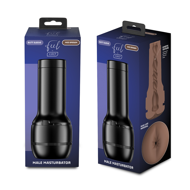 KIIROO - Generic Feel Stroker - keskiruskea anaali masturbattori