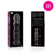 NEBULA-SERIEN AV IBIZA - MODELL 10 DILDO BOROSILIKATGLAS ROSA 16,5 CM -O- 3,5 CM