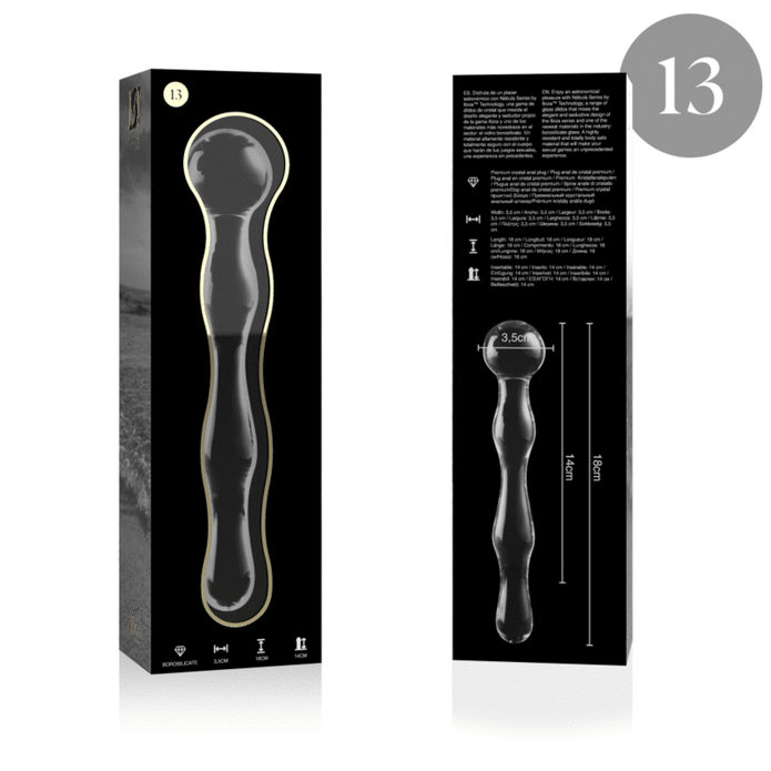 NEBULA SERIES BY IBIZA - Kirkas Dildo, 18 cm Ø 3,5 cm