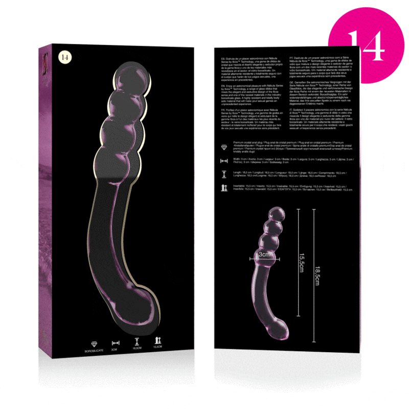 NEBULA SERIES BY IBIZA - Dildo, 18,5 cm, Ø 3 cm