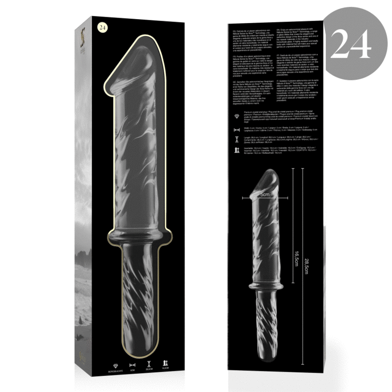 NEBULA SERIES BY IBIZA -Kirkas Dildo, 28,5 cm – Ø 5 cm