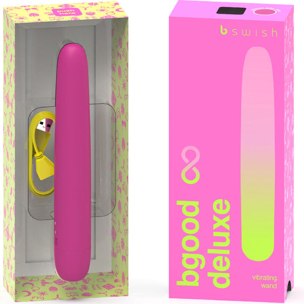 B SWISH - BGOOD INFINITE DELUXE UPPLADDNINGSBAR VIBRATOR ROSA SILIKON