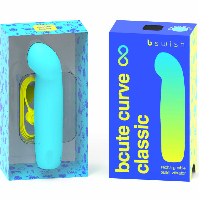B SWISH - Curve Infinite Classic ladattava silikonivibraattori sininen