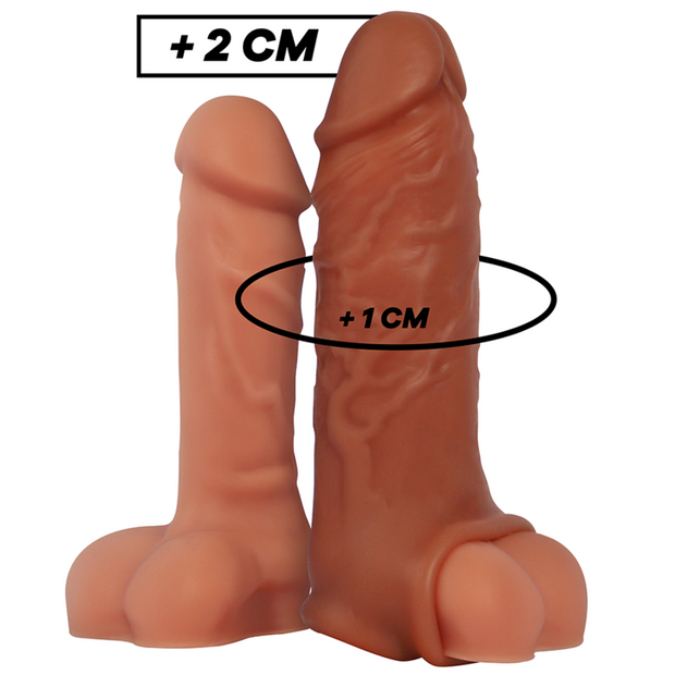 VIRILXL - Liquid Silicone V9 – ruskea penislisäke