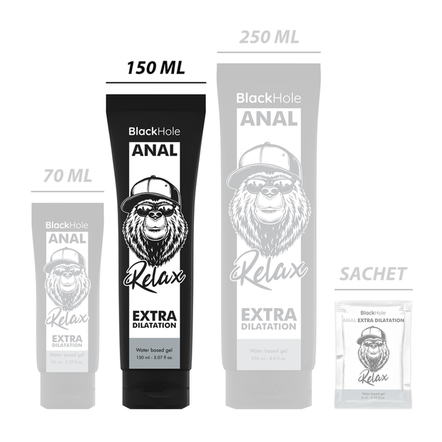 BLACK HOLE - VATTENBASERAD GEL FÖR ANAL DILATATION 150 ML