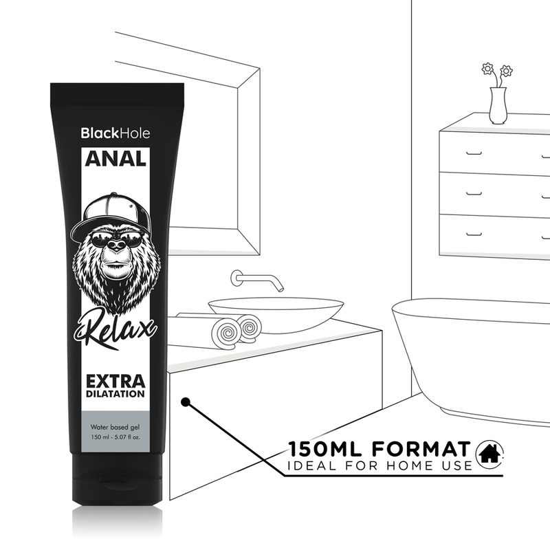 BLACK HOLE - Vesipohjainen anaalilaajenninliukuvoide  150 ml
