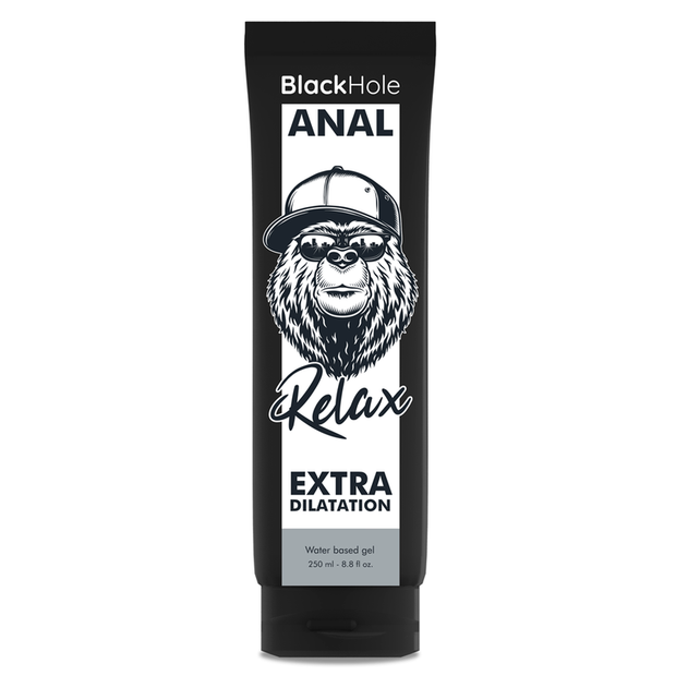 SVART HÅL - VATTENBASERAD GEL FÖR ANAL UTVVIDGNING 250 ML