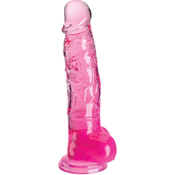 KING COCK - REALISTISK PENIS MED PUNG 16,5 CM ROSA