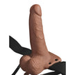 FETISH FANTASY SERIES - Säädettävät valjaat realistisella 15 cm liukulilla, ladattavat kivekset ja värinä
