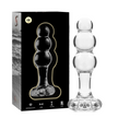 NEBULA SERIES BY IBIZA - MODELL 1 ANALPLUG BOROSILIKATGLAS KLAR 10,5 CM -O- 3 CM