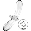 SATISFYER - DOUBLE CRYSTAL DILDO TRANSPARENT