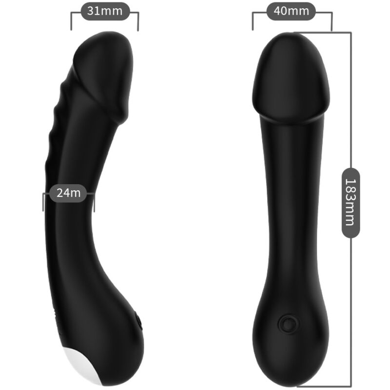 ARMONY - Dildo-vibraattori G-pisteeseen,  musta