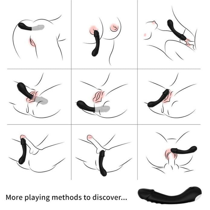 ARMONY - Dildo-vibraattori G-pisteeseen,  musta