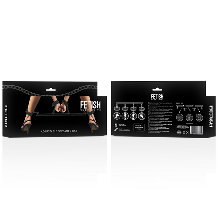 FETISH SUBMISSIVE BONDAGE - Säädettävä tanko, 4 osaa