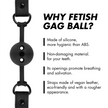 FETISH SUBMISSIVE BONDAGE - Hengittävä silikoninen suukapula
