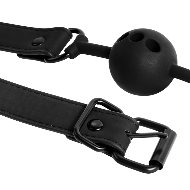 FETISH SUBMISSIVE BONDAGE - Hengittävä silikoninen suukapula