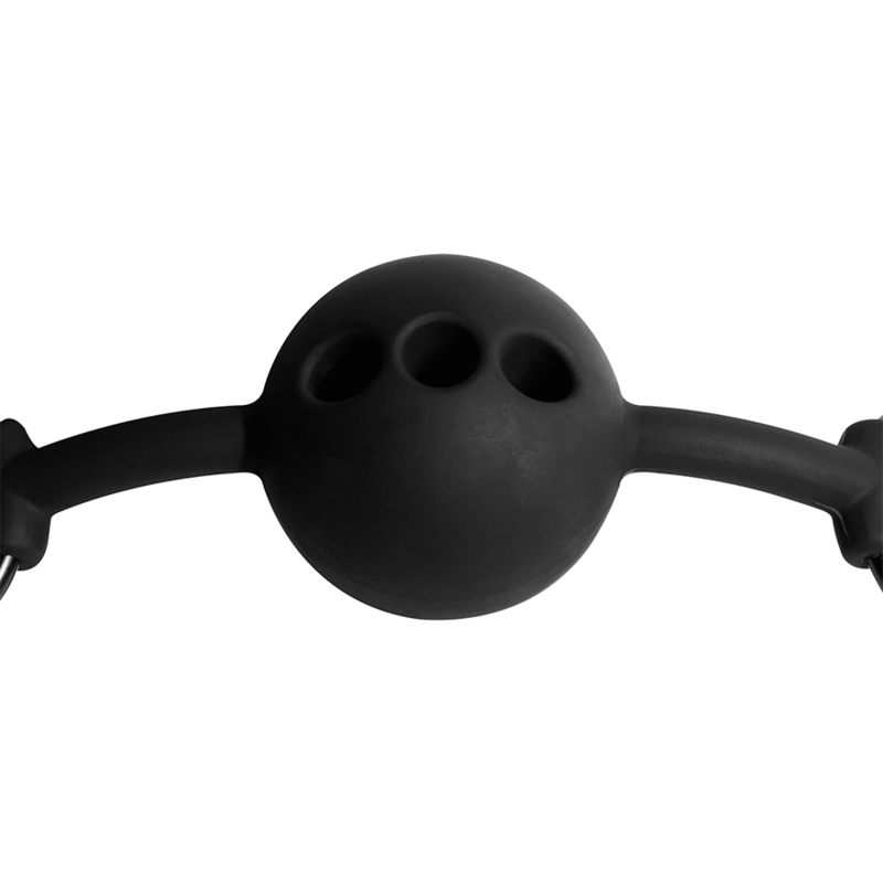 FETISH SUBMISSIVE BONDAGE - Hengittävä silikoninen suukapula