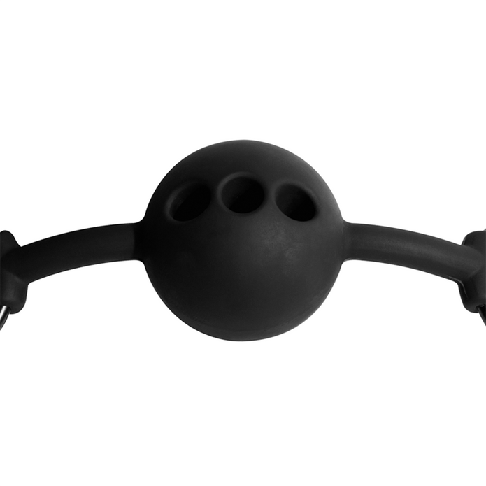 FETISH SUBMISSIVE BONDAGE - Hengittävä silikoninen suukapula
