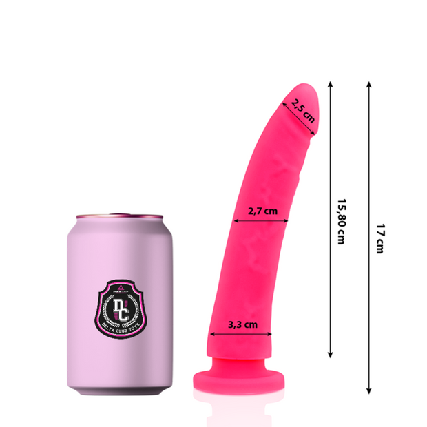 DELTA CLUB - Pinkki silikonidildo 17 cm, halkaisija 3 cm