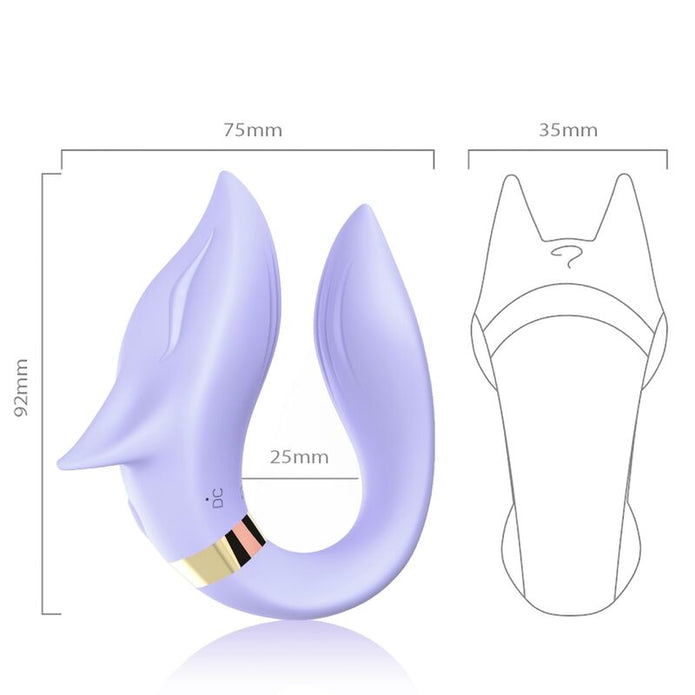ARMONY - RÄV-VIBRATOR FÖR PAR FJÄRRKONTROLL LILA