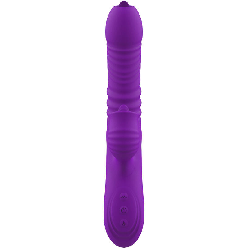 ARMONY - G-PUNKTVIBRATOR MED STIMULERANDE TUNGA & VIOLETT VÄRMEEFFEKT