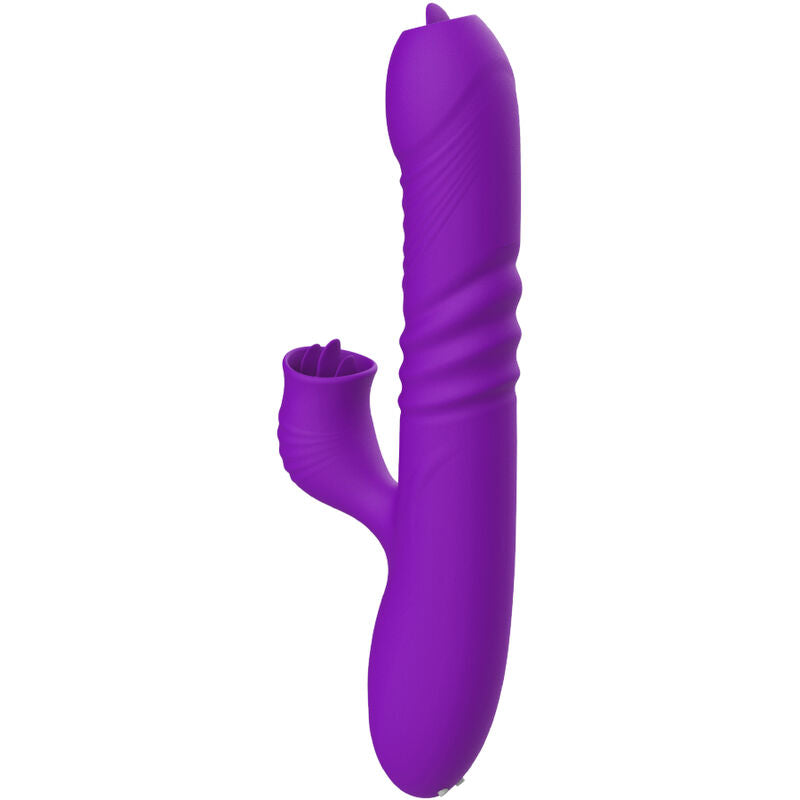 ARMONY - G-PUNKTVIBRATOR MED STIMULERANDE TUNGA & VIOLETT VÄRMEEFFEKT