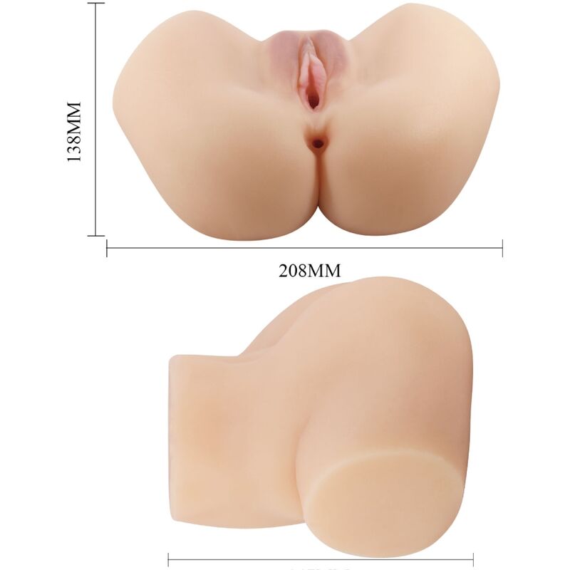 CRAZY BULL - REALISTISK VAGINA- OCH ANALVIBRATOR HAILEY