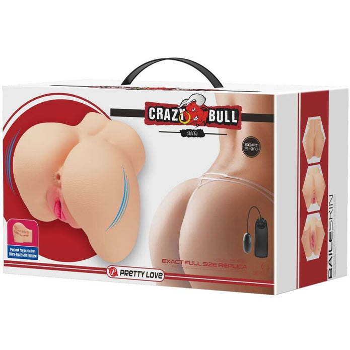 CRAZY BULL - REALISTISK VAGINA OCH ANUS MILA VIBRATOR