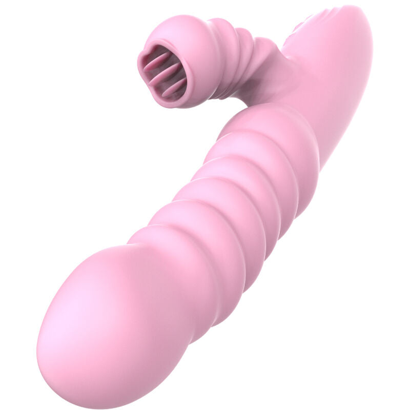 ARMONY - monitoimivibraattori stimuloivalla kielekkeellä ja lämpötoiminnolla, pinkki