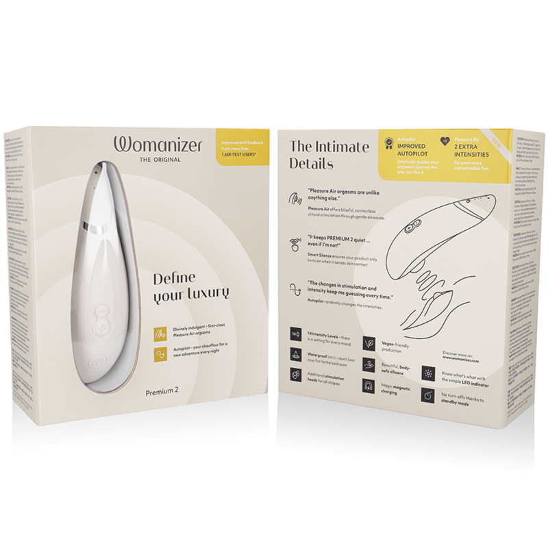 WOMANIZER - PREMIUM 2 KLITORISSTIMULATOR VARM GRÅ