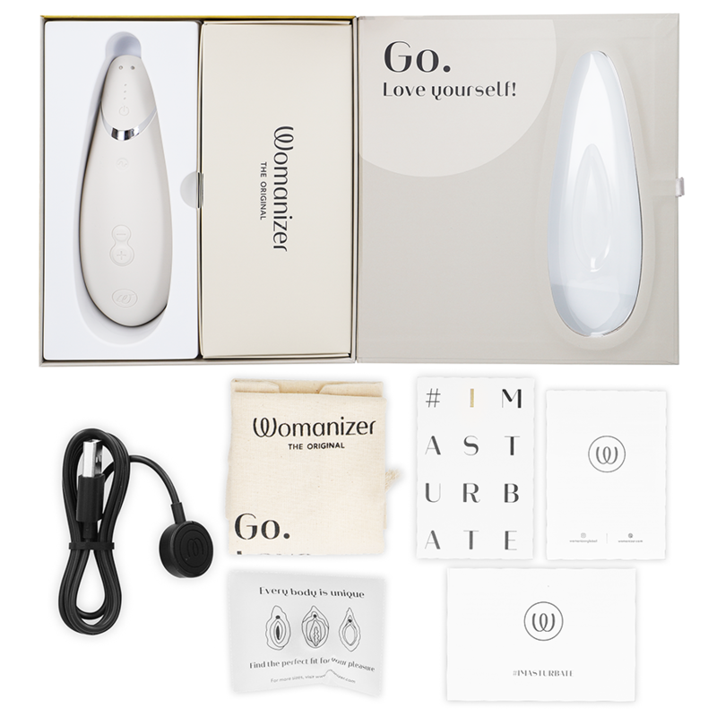 WOMANIZER - PREMIUM 2 KLITORISSTIMULATOR VARM GRÅ
