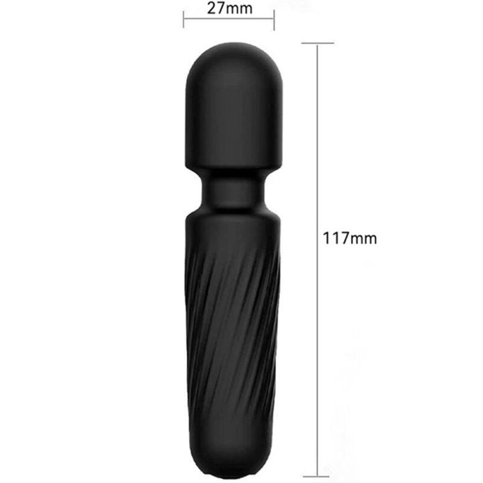 ARMONY - DIN MAGISKA MASSAGEAPPARAT & VIBRATOR UPPLADDNINGSBAR 10 VIBRATIONER SVART