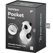 SATISFYER - POCKET PANDA STIMULATOR & VIBRATOR BLACK AND WHITE