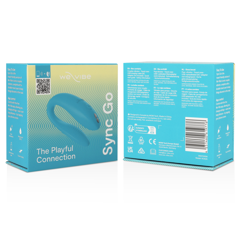 WE-VIBE - Sync Go turkoosi kaksoisstimulaattori