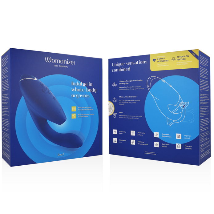 WOMANIZER - DUO 2 STIMULATOR BLÅ