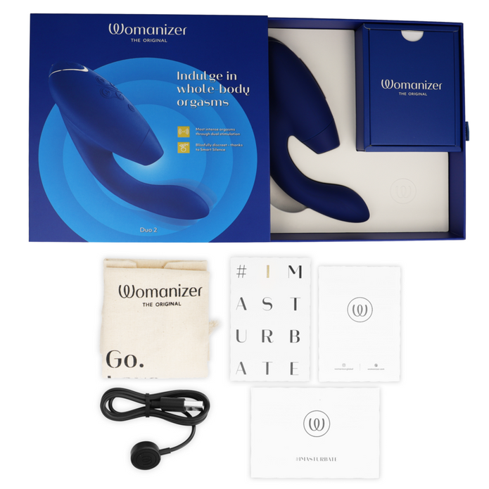 WOMANIZER - DUO 2 STIMULATOR BLÅ