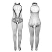 SUBBLIME - 951801 haaraton verkkobody pitsillä ja korkealla kauluksella, musta, One Size