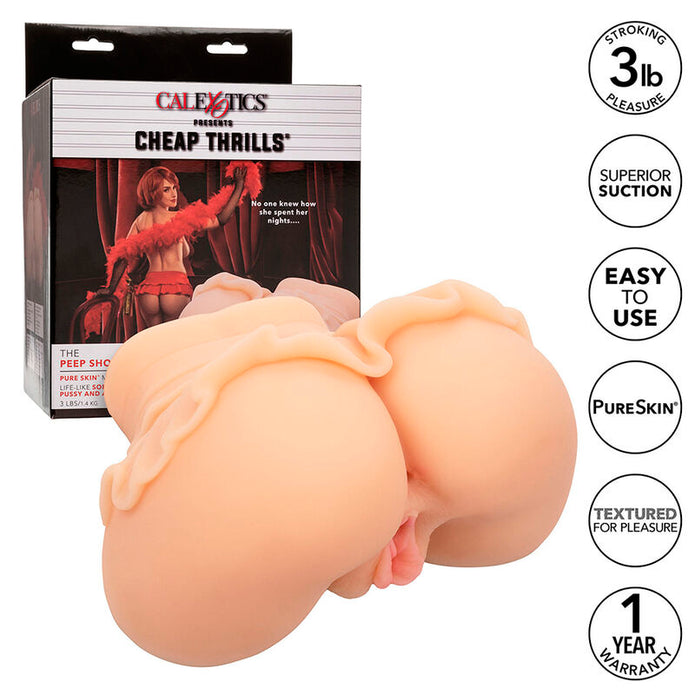 CALEXOTICS - THE PEEP SHOW GIRL DUBBEL REALISTISK ONASTURBATOR FLESH