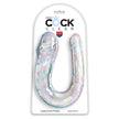 KING COCK - DOUBLE TROUBLE DOUBLE DILDO 44 CM CLEAR