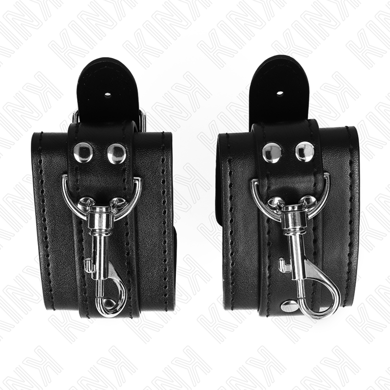 KINK - Lukittavat säädettävät ranneremmit 21–28 cm musta